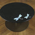 Handmade Black Cake Stand with Abalone Shell Inlay